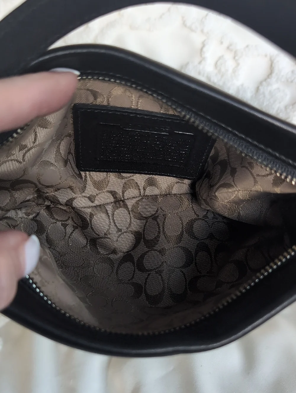 COACH Y2K ♣️Mini Coach Vintage Legacy Black Leather Demi/Mini  Duffelette Bag